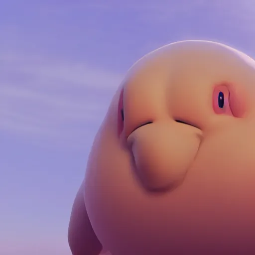 Prompt: photography of a realistic chansey animal, ultra detailed, 8 k, cinematic lighting, natural background, trending on artstation, pokemon