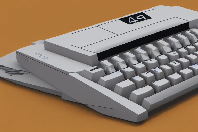 Image similar to the commodore 6 4 if it was built in 2 0 2 4, cyberdeck, 4 k, hd, concept art