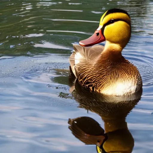 Image similar to duck with huge muscles