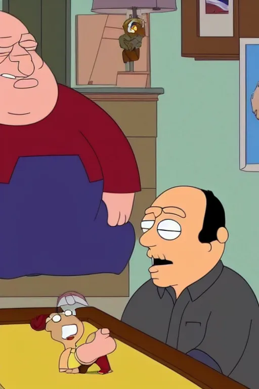 Image similar to danny devito on an episode of family guy