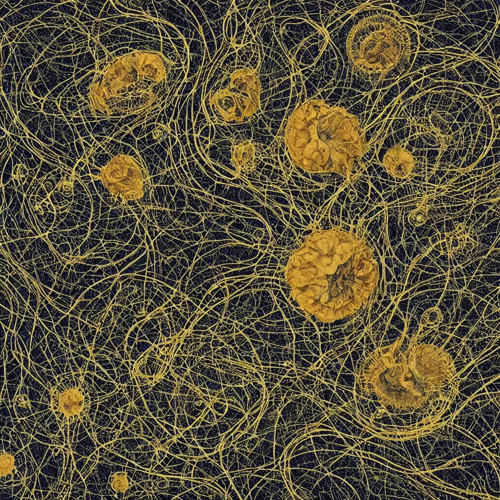 Image similar to the pseudopodia of two cells interacting. a microscopic photo by earnst haeckel. polycount shutterstock contest winner, art nouveau, nuclear art, microbiology, neoplasticism. biomorphic, creative commons, fractalism, minimalist macro photography, dye - transfer, sabattier filter.