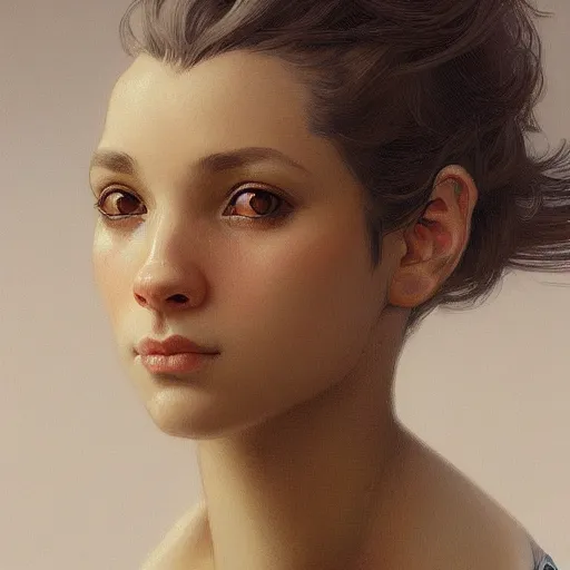 Prompt: a portrait of a dog cat mix, intricate, elegant, highly detailed, digital painting, grin, artstation, concept art, smooth, sharp focus, illustration, art by artgerm and greg rutkowski and alphonse mucha and william - adolphe bouguereau