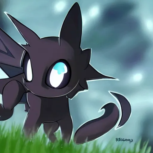 Prompt: umbreon condescendingly breaking up with shuffles, realistic high detail,