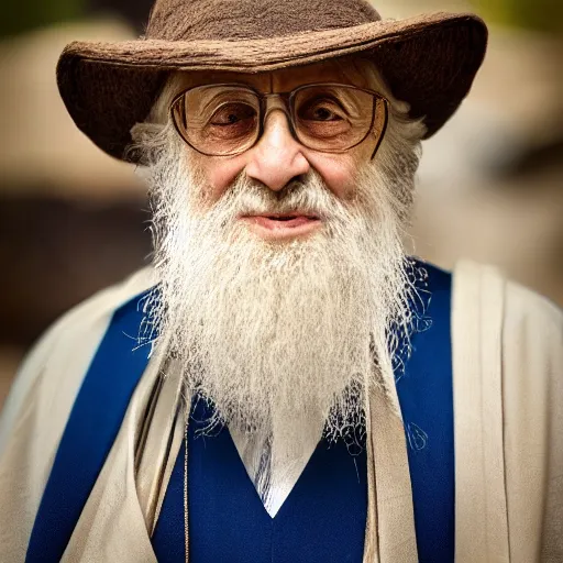 Prompt: a photograph of rabbi kook, old and wise jewish rabbi, high quality photo, highly detailed, 8 k resolution, sharp focus, 5 0 mm lens, bokeh, hd, 4 k, award winning photography
