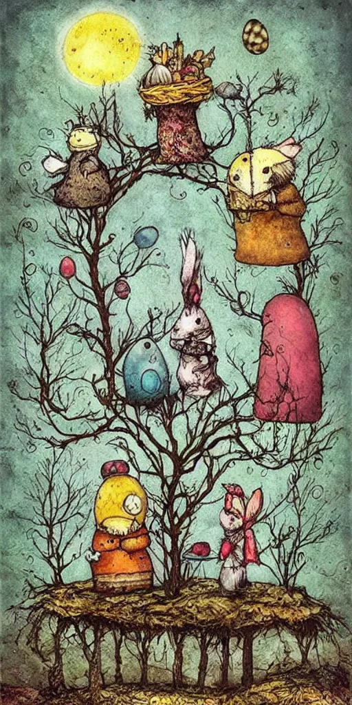 Image similar to an easter scene by alexander jansson