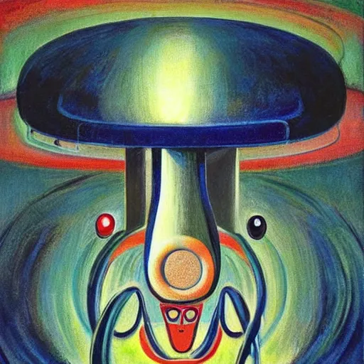 Image similar to alien by wayne thiebaud