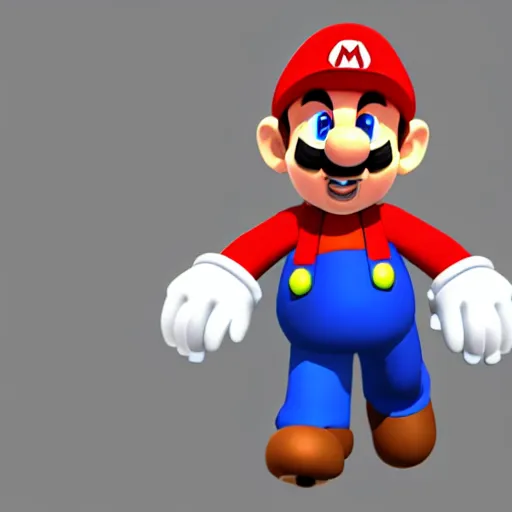 Image similar to low poly mario