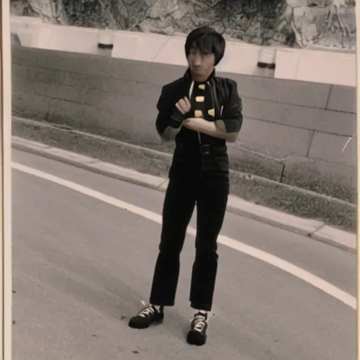 Image similar to photograph of 1 9 8 0 s cool gay chinese young man