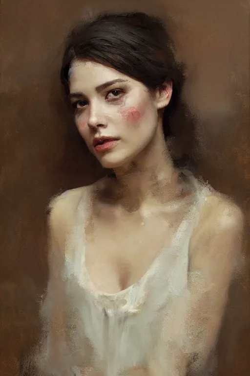 Richard Schmid and Jeremy Lipking full length portrait | Stable Diffusion