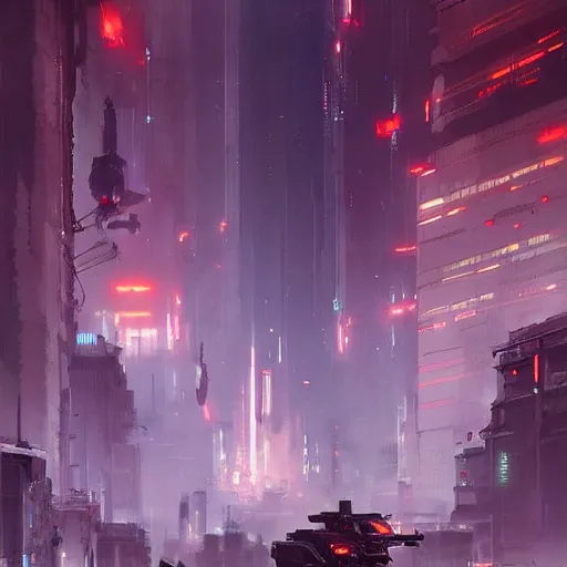 Image similar to robot controled city ,Trending on artstation , by greg rutkowski