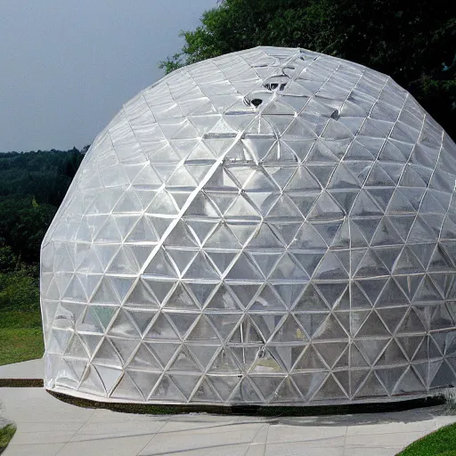 Image similar to geodesic dome by buckminster fuller