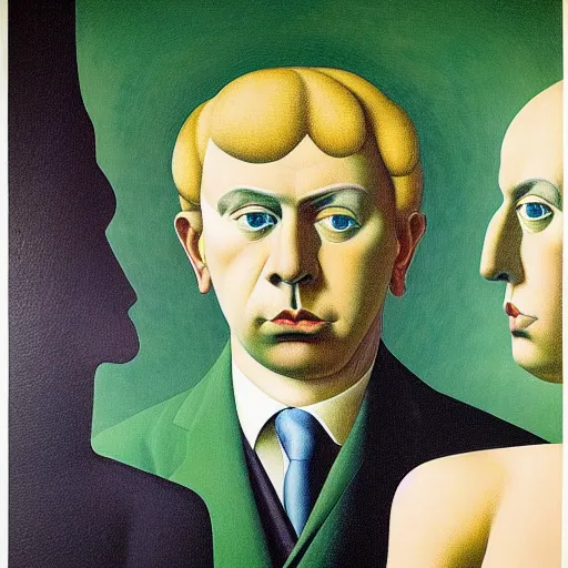 Image similar to figurative avant garde post - morden monumental dynamic portrait by magritte and hogarth, inspired by william blake and gaugin, illusion surreal art, highly conceptual figurative art, intricate detailed illustration, controversial poster art, polish poster art, geometrical drawings, no blur