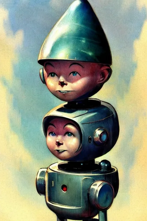 Image similar to ( ( ( ( ( 1 9 5 0 s robot knome b 9 robot lost in space robert kinoshita robby the robot. muted colors. ) ) ) ) ) by jean - baptiste monge!!!!!!!!!!!!!!!!!!!!!!!!!!!!!!