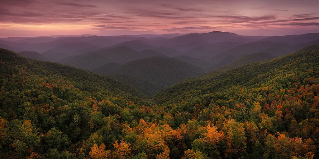 Image similar to stunning eastern appalachian mountains at twilight by andreas franke