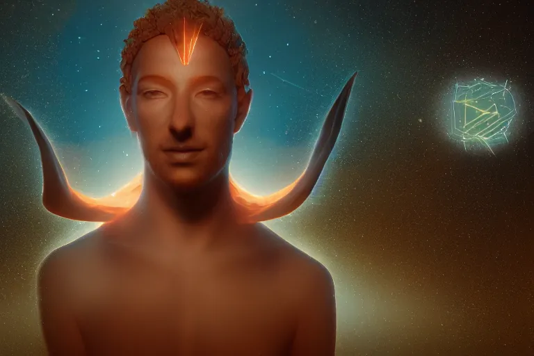 Image similar to portrait of a pagan psychic kangaroo god, cinematic, octane render, hyper detailed, lens flare, 4 k