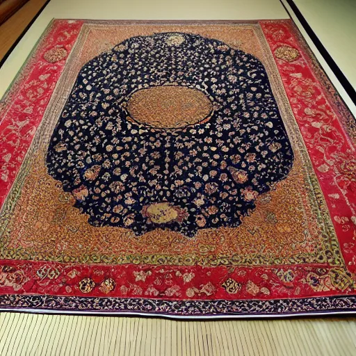 Prompt: Japanese + Persian style carpet