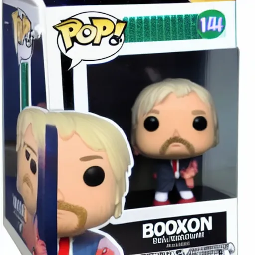 Prompt: funko pop figure of boris johnson