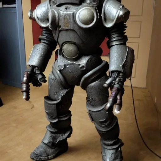 Prompt: power armour from Fallout TV Series