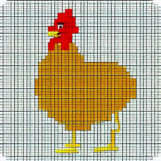 Prompt: chicken nugget pixel art