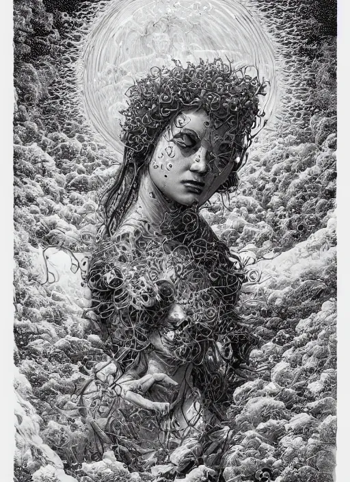 Prompt: Water goddess painting by Dan Hillier, trending on artstation, artstationHD, artstationHQ, 4k, 8k