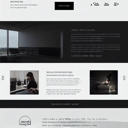 Image similar to modern minimalism website design