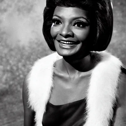 Image similar to nichelle nichols as an angel in star trek heaven