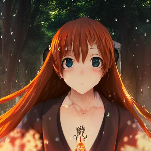 Prompt: Anime Teenage female Mage, outdoors lighting, astral background, symmetrical face and body, confident, smile, detailed moisture, detailed droplets, detailed intricate hair strands, DSLR, ray tracing reflections, eye reflections, focused, unreal engine 5, vfx, post processing, post production, Arcane Style, 8k