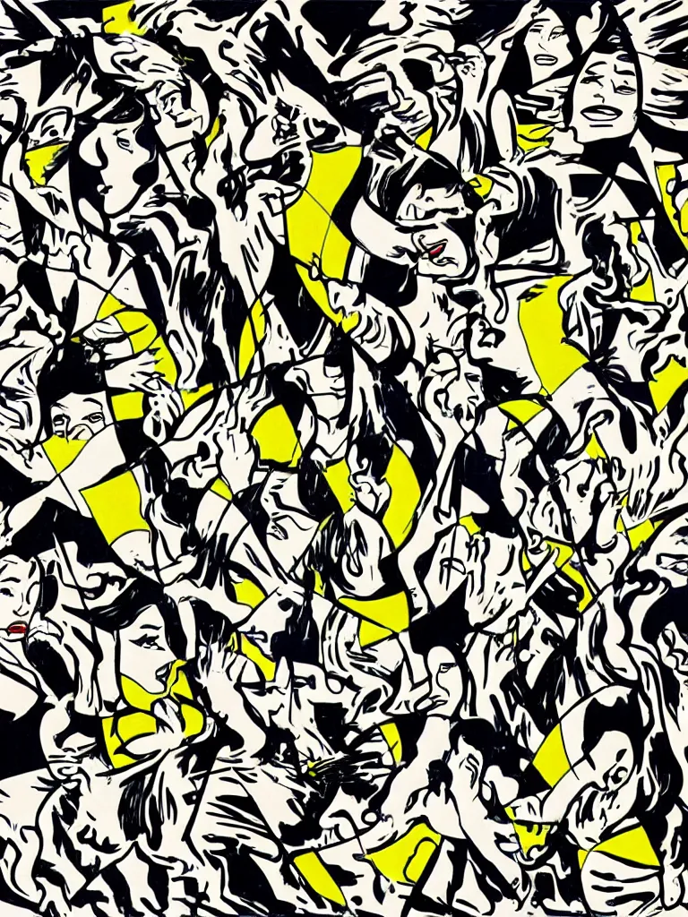 Prompt: multiplicity by Roy Lichtenstein