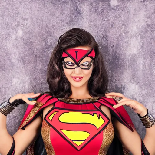 Image similar to tiger superhero woman photo