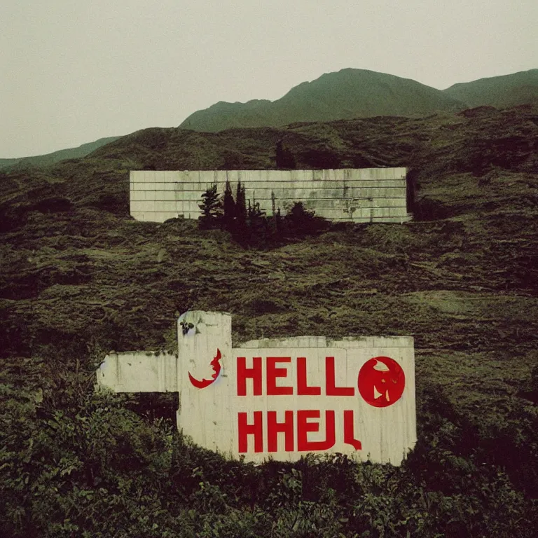 boards of canada hell sightseeing album cover, film, Stable Diffusion