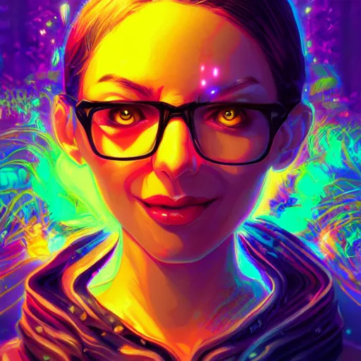 Image similar to skill magic geek inside matrix deepdream radiating a glowing aura stuff loot legends stylized digital illustration video game icon artstation lois van baarle, ilya kuvshinov, rossdraws,