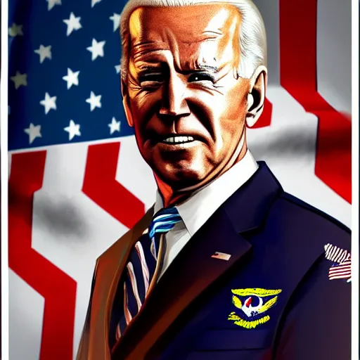 Prompt: highly detailed portrait of joe biden starring in top gun artstation concept art stunning elegant