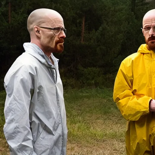 Image similar to walter white and jesse pinkman muckbang