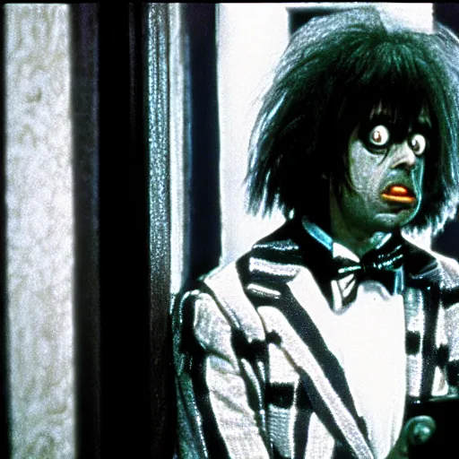 Image similar to Beetlejuice , film still from the movie The Shining