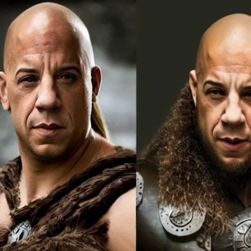 Image similar to vin diesel as a viking