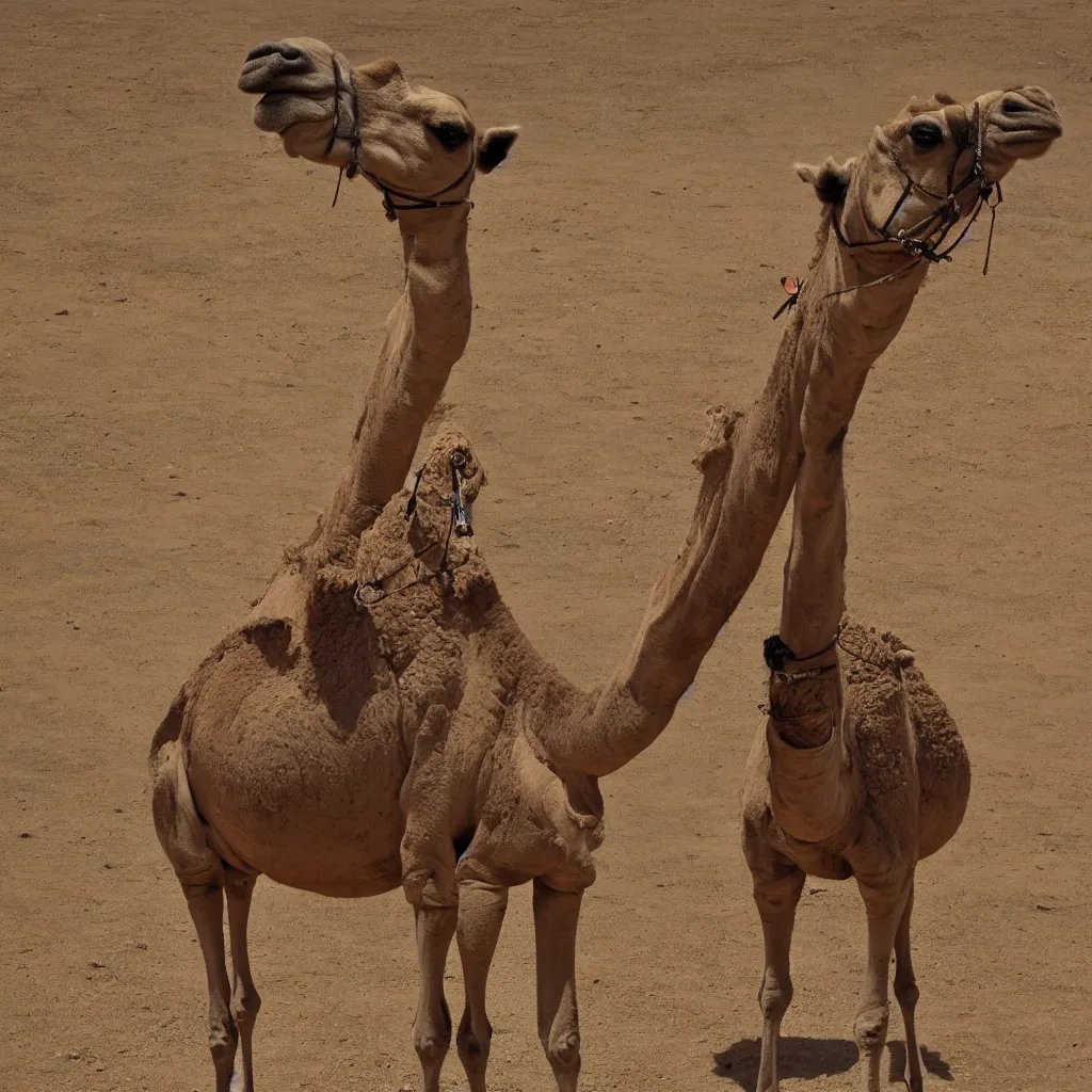 Image similar to a camel by charles bell