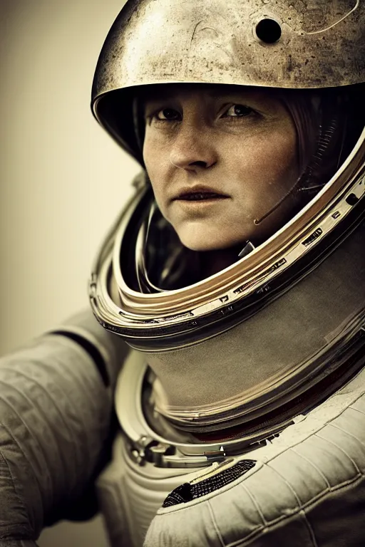 Image similar to extremely detailed portrait of astronaut, helmet, visor, full frame, award winning photo by jimmy nelson