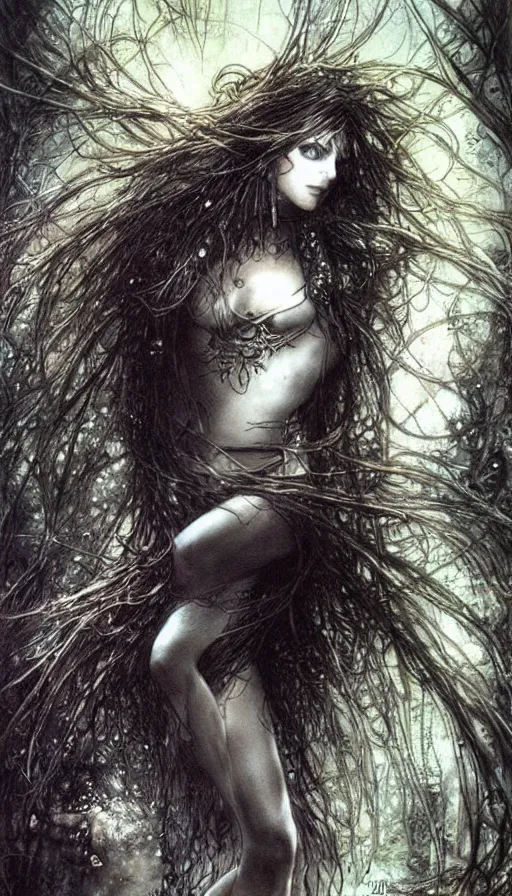 Image similar to Psytrance Artwork, by Luis Royo,