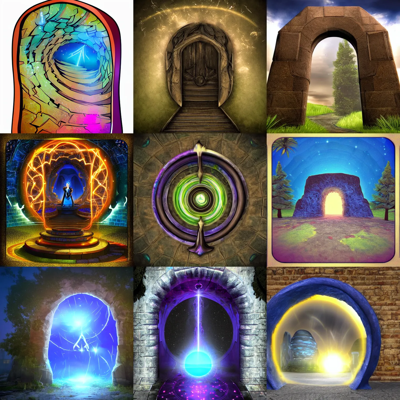 Prompt: Magic portal