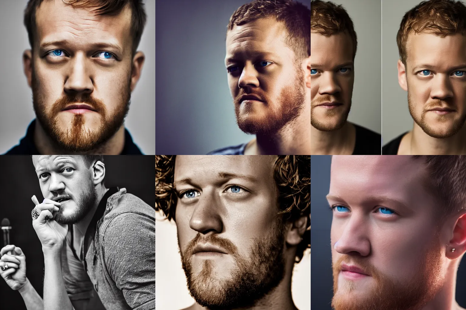 Prompt: Dan Reynolds, portrait photography, highly detailed, 4k