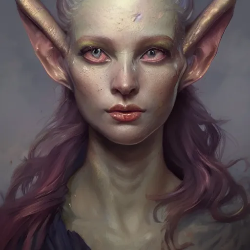 Image similar to a fantasy style portrait painting of an alien in the style of francois boucher oil painting unreal 5 daz. rpg portrait, extremely detailed artgerm greg rutkowski michael whelan