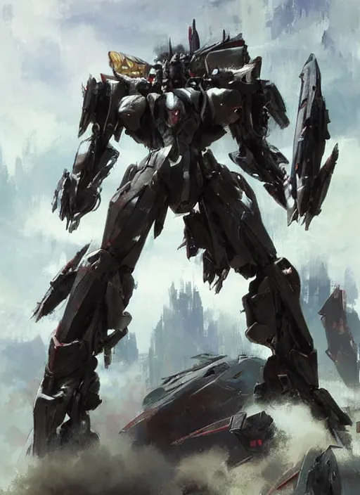 Image similar to mecha from an anime movie, concept art by ruan jia