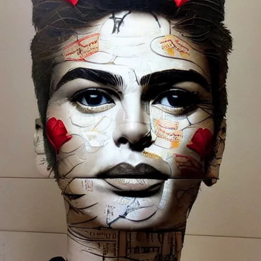 Image similar to A beautiful sculpture of handsome man. How do you know that is love until it hurts? how can love prove its value without tearing a heart apart? When is self preservation egoism. by Sandra Chevrier intuitive