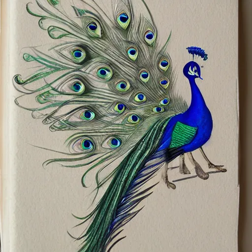 How to Draw Peacock with Beautiful Feather Design / Pencil Art / Peacock  drawing / Bird drawing - YouTube