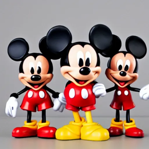 43CM Fashion Electroplating Mickey Mouse Action Figure Simple