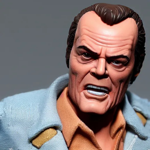 Image similar to Jack Nicholson action figure by Hot Toys.