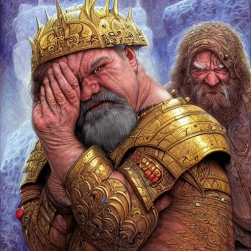 Image similar to an epic dwarven facepalm by Mark Brooks, Donato Giancola, Victor Nizovtsev, Scarlett Hooft, Graafland, Chris Moore