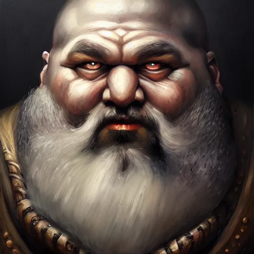 Image similar to portrait painting of a dwarven berserker, sharp focus, award - winning, trending on artstation, masterpiece, highly detailed, intricate. art by lise deharme