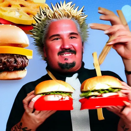 Image similar to Crowning of the new “Burger King” Masonic ritual demonstrated by Guy Fieri YouTube clickbait
