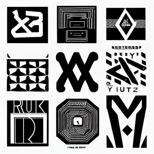 Image similar to black on white graphic design stickers in style of david rudnick, eric hu, y 2 k, brutalism